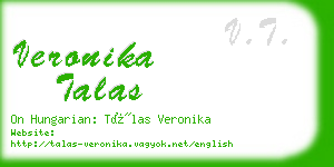 veronika talas business card